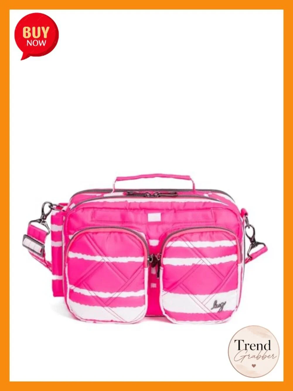 Rider Crossbody Bag with Multiple Pockets and Adjustable Strap